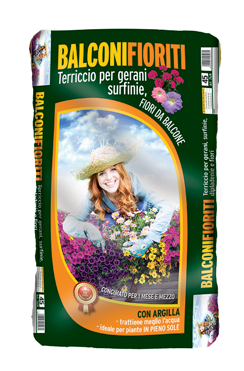 BALCONIFIORITI - gerani surfinie e dipladenie  con argilla granulare